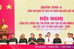 Quân khu 4 tổng kết nhiệm vụ quy tập hài cốt liệt sĩ mùa khô 2025 – 2026
