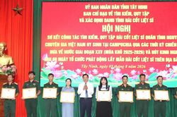 T&acirc;y Ninh: Quy tập 519 h&agrave;i cốt liệt sỹ, tăng tốc x&aacute;c định danh t&iacute;nh bằng ADN