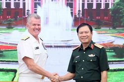 Đại tướng Nguyễn Tân Cương hội kiến Tư lệnh Bộ Tư lệnh Thái Bình Dương Hoa Kỳ