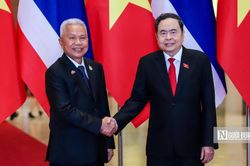 Chủ tịch Quốc hội Trần Thanh Mẫn đ&oacute;n v&agrave; hội đ&agrave;m với Chủ tịch Quốc hội Th&aacute;i Lan