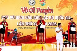V&otilde; sỹ xứ Thanh lần thứ 5 li&ecirc;n tiếp gi&agrave;nh HCV tại Giải V&ocirc; địch c&aacute;c CLB V&otilde; cổ truyền quốc gia