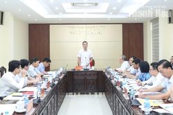 Chủ tịch UBND tỉnh Tô Anh Dũng làm việc với Sở Tài chính
