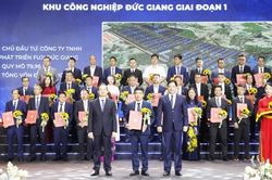 Bắc Ninh trao quyết định đầu tư cho các dự án tổng vốn gần 7 tỷ USD