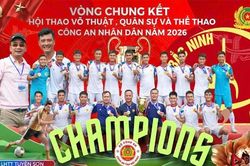 Đội tuyển Công an tỉnh Bắc Ninh lần đầu vô địch môn bóng đá tại Hội thao Công an nhân dân 2026