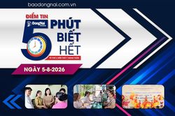 Điểm tin '5 phút biết hết' sáng 5-8: Trưởng đoàn Đại biểu Quốc hội thành phố Đồng Nai Vũ Hồng Văn điều hành Phiên thảo luận tổ 6