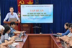 Liên hiệp các Hội Khoa học và Kỹ thuật tỉnh Gia Lai tổ chức tập huấn về kỹ năng truyền thông