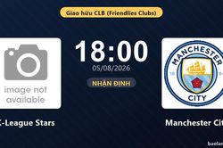 Nhận định K-League Stars vs Manchester City: đội hình dự kiến