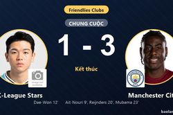 K-League Stars rượt đuổi bất thành, Manchester City thắng trận giao hữu