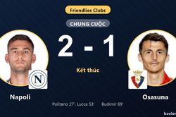 Napoli bảo to&agrave;n chiến thắng, Osasuna r&uacute;t ngắn bất th&agrave;nh