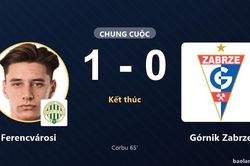 Corbu gi&uacute;p Ferencv&aacute;rosi hạ G&oacute;rnik Zabrze tại Groupama Ar&eacute;na