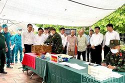 X&atilde; Vĩnh Tường lấy mẫu ADN 31 h&agrave;i cốt liệt sĩ chưa x&aacute;c định danh t&iacute;nh