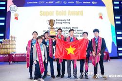 Việt Nam lần đầu l&ecirc;n ng&ocirc;i v&ocirc; địch với giải Si&ecirc;u V&agrave;ng tại Diễn đ&agrave;n Kinh tế Thanh ni&ecirc;n Thế giới