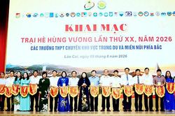 Khai mạc Trại hè Hùng Vương lần thứ XX tại Lào Cai