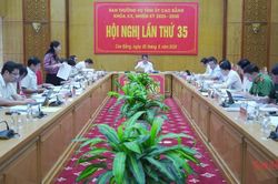 Hội nghị Ban Thường vụ Tỉnh ủy Cao Bằng lần thứ 35 xem x&eacute;t nhiều chủ trương quan trọng