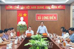 Đoàn công tác Ủy ban MTTQ Việt Nam tỉnh Cà Mau làm việc tại xã Long Điền
