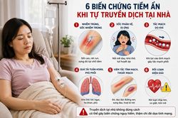 Người phụ nữ truyền dịch tại nhà trước khi bay châu Âu, bác sĩ cảnh báo rủi ro