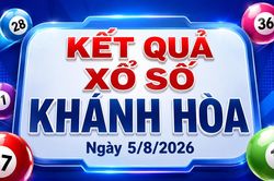 XSKH 5/8 - Kết quả xổ số Khánh Hòa hôm nay 5/8/2026