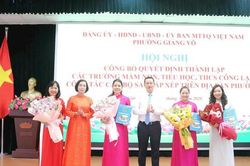 Phường Giảng Võ hoàn tất sắp xếp 17 trường học thành 8 trường đa cơ sở