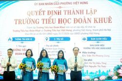 Phường Việt Hưng hoàn thành sắp xếp, thành lập 13 trường công lập