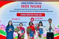 Phường Y&ecirc;n H&ograve;a giảm 50% đầu mối trường c&ocirc;ng lập sau sắp xếp