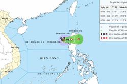 Áp thấp nhiệt đới mạnh lên thành bão trên Biển Đông di chuyển với tốc độ khoảng 10km/h