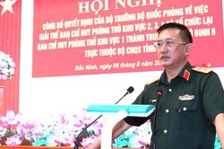 Sắp xếp, tổ chức lại bộ máy quân sự địa phương, giải thể, sáp nhập, thành lập đơn vị mới