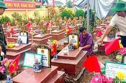 Hưng Yên có 63 nghĩa trang liệt sĩ thuộc 34 xã, phường hoàn thành lấy mẫu hài cốt liệt sĩ