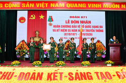 Đoàn 871 (Tổng cục Chính trị) đón nhận Huân chương Bảo vệ Tổ quốc hạng Ba