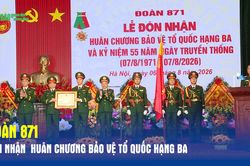 Đoàn 871 đón nhận Huân chương Bảo vệ Tổ quốc hạng Ba