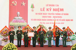 Lữ đoàn 134, Binh chủng Thông tin liên lạc đón nhận Huân chương Bảo vệ Tổ quốc hạng Nhì