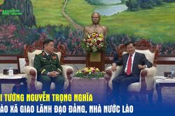Đại tướng Nguyễn Trọng Nghĩa chào xã giao lãnh đạo Đảng, Nhà nước Lào