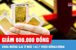 Chiều 6-8, gi&aacute; v&agrave;ng 'hạ nhiệt', v&agrave;ng miếng SJC giảm 600.000 đồng/lượng