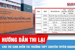 Bộ GD-ĐT hướng dẫn thi lại cho th&iacute; sinh Điểm thi Trường THPT chuy&ecirc;n Tuy&ecirc;n Quang