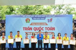 160 thủ lĩnh Đội ở Bắc Ninh khép lại 5 ngày rèn ý chí, kỹ năng