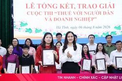 Trao giải cuộc thi 'Thuế với người dân và doanh nghiệp'