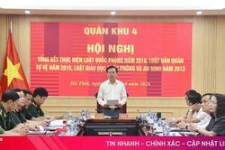 Nâng cao hiệu quả thi hành các luật về quân sự, quốc phòng