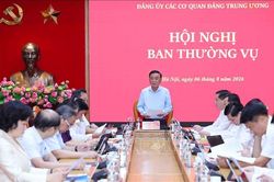 Hội nghị Ban Thường vụ Đảng ủy các cơ quan Đảng Trung ương