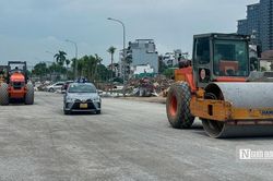 Hiện trạng tiến độ tuyến đường vừa được Chủ tịch Hà Nội kiểm tra
