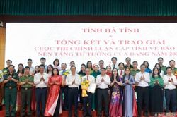 Hà Tĩnh trao giải Cuộc thi Chính luận cấp tỉnh về bảo vệ nền tảng tư tưởng của Đảng