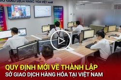Quy định mới về thành lập Sở giao dịch hàng hóa tại Việt Nam