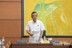 Đại biểu Đo&agrave;n ĐBQH tỉnh Thanh H&oacute;a g&oacute;p &yacute; ho&agrave;n thiện quy định về c&ocirc;ng t&aacute;c tư ph&aacute;p v&agrave; bảo tồn di t&iacute;ch