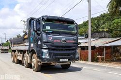 Ki&ecirc;n Lương xử l&yacute; t&igrave;nh trạng xe chở đ&aacute; g&acirc;y &ocirc; nhiễm, mất an to&agrave;n giao th&ocirc;ng