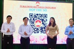 Thăng Bình ra mắt mô hình 'Hộp thư số mặt trận - Lắng nghe dân nói'