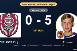 Tromso thắng đậm CFR 1907 Cluj ở v&ograve;ng loại Conference League