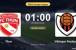 Nhận định Thun vs Víkingur Reykjavík: đội hình dự kiến