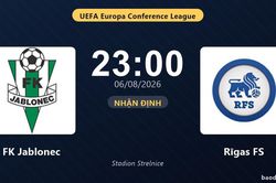 Nhận định FK Jablonec vs Rīgas FS: đội hình dự kiến