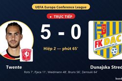 TRỰC TIẾPTrực tiếp Twente vs Dunajska Streda: Twente nới rộng c&aacute;ch biệt 5-0