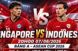 Nhận định Singapore vs Indonesia 20h ngày 7/8: Trận chiến giành vé bán kết