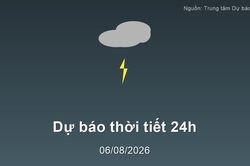 Dự báo thời tiết đêm nay và ngày mai (07/08/2026): Bắc Bộ mưa lớn, Nam Bộ dông rải rác