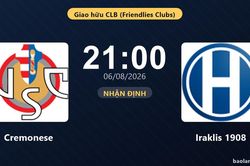 Trận Cremonese vs Iraklis 1908 bị hủy